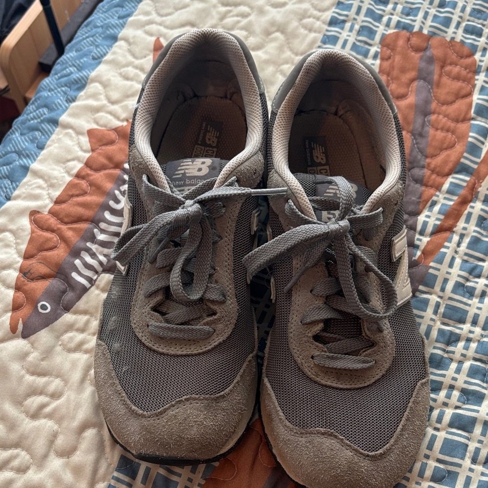 New Balance Charcoal and Taupe Athletic Shoes